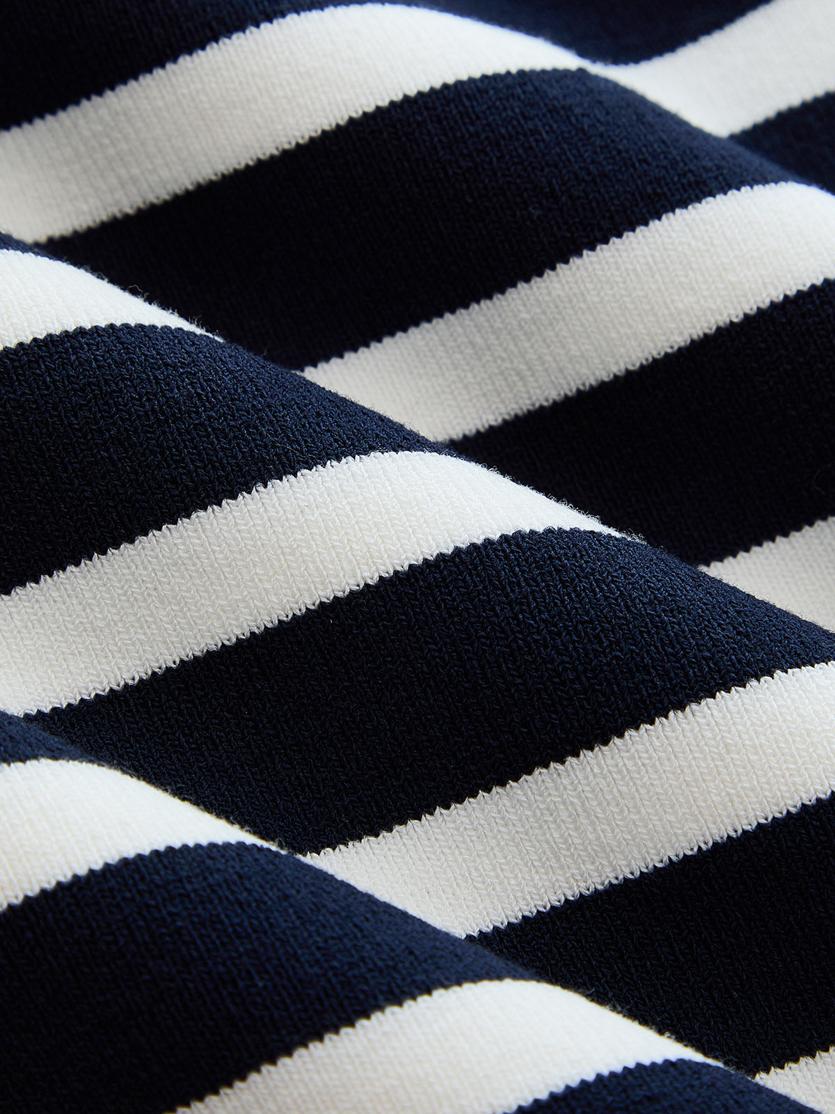 Striped Off Shoulder Metal Detail Knit Top
