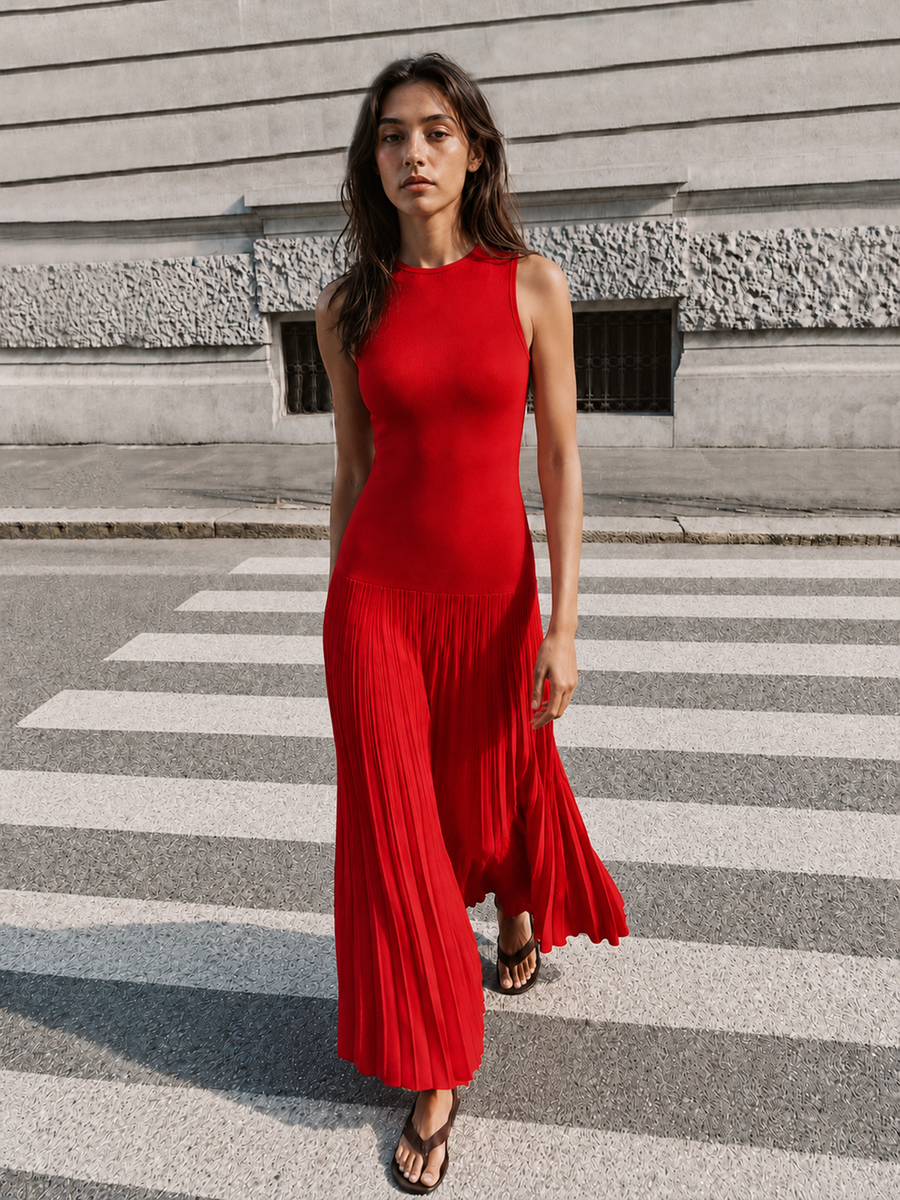 Sleeveless Slim Fit  Mermaid Dress
