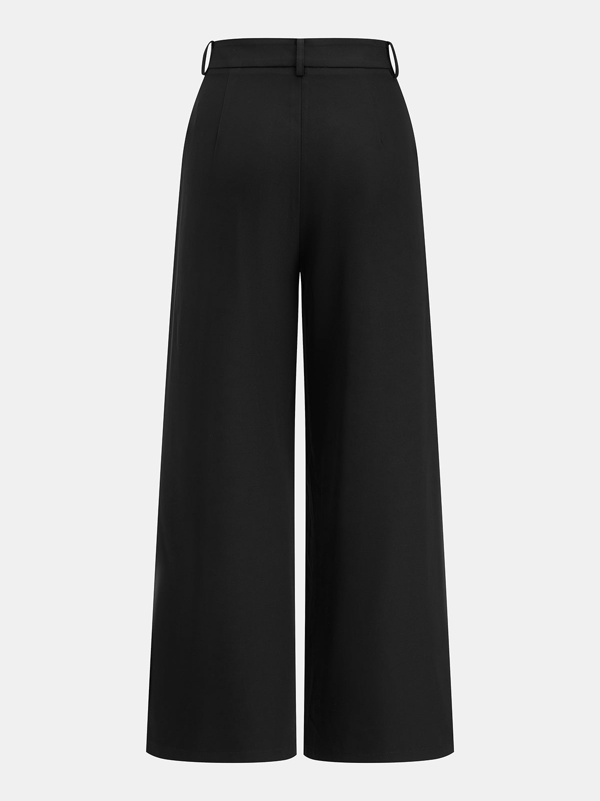 Tie-Back Satin Top & Pleated Pants Set