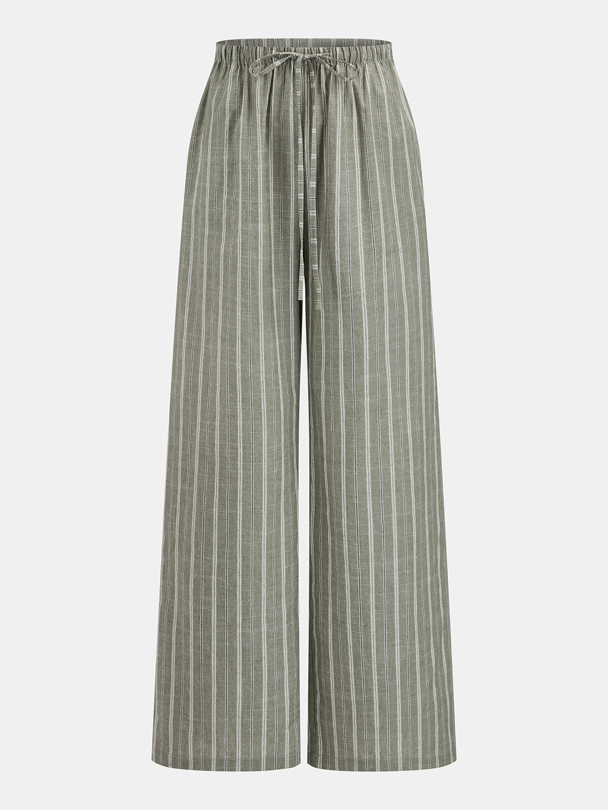 Striped Cotton Linen Halter Top & Pants Set