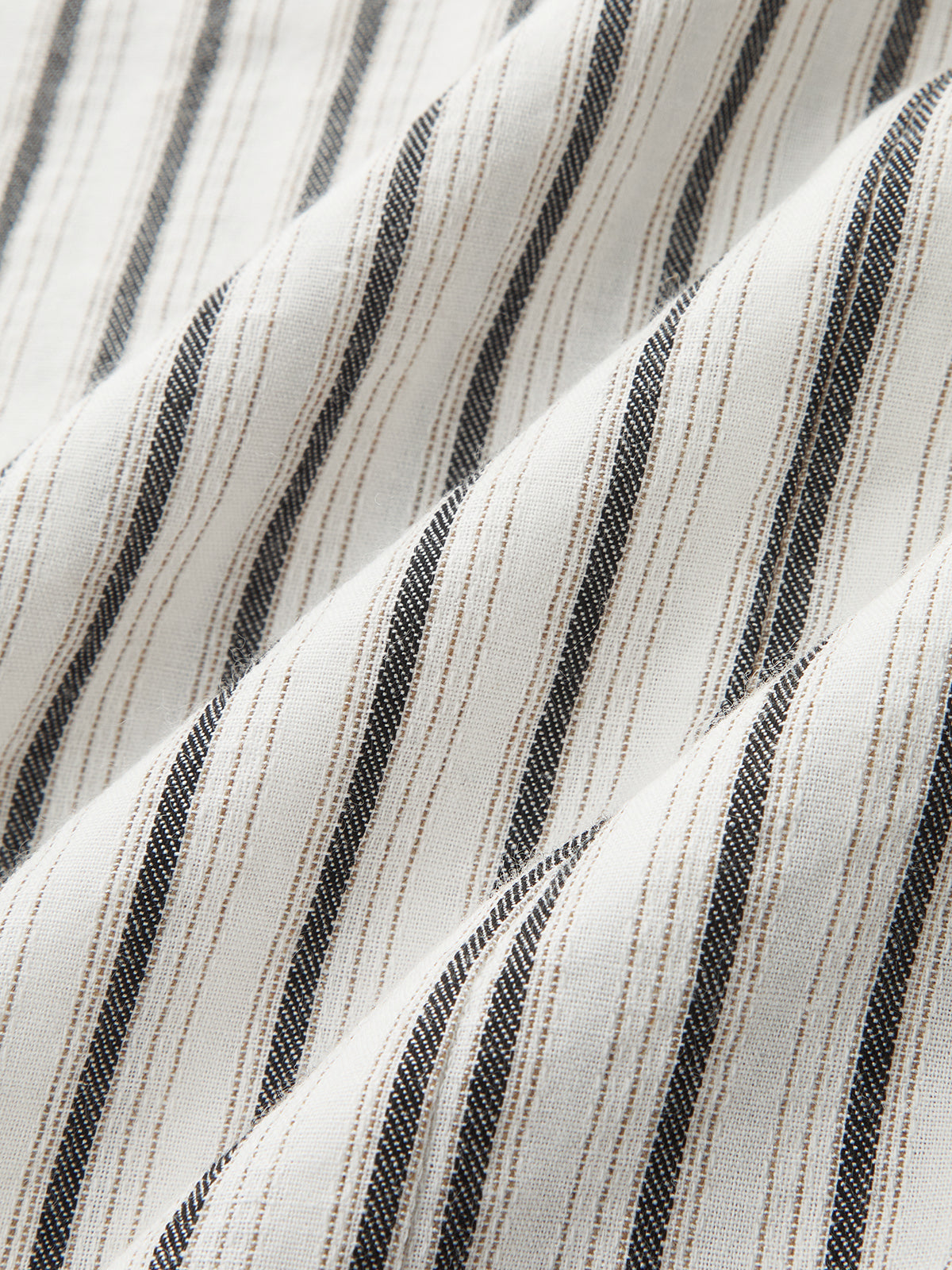 Mid Waist Striped Gathered Midi Skirt