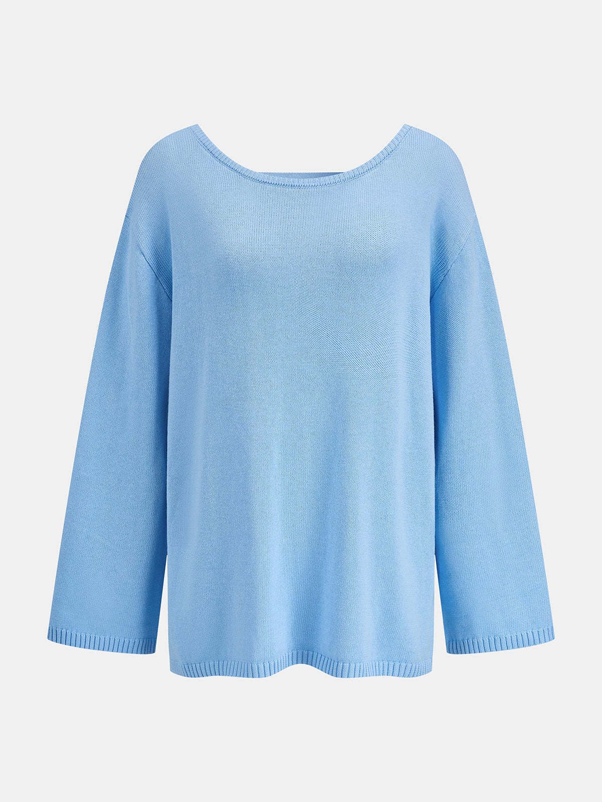 Loose Backless Long Sleeve Sweater