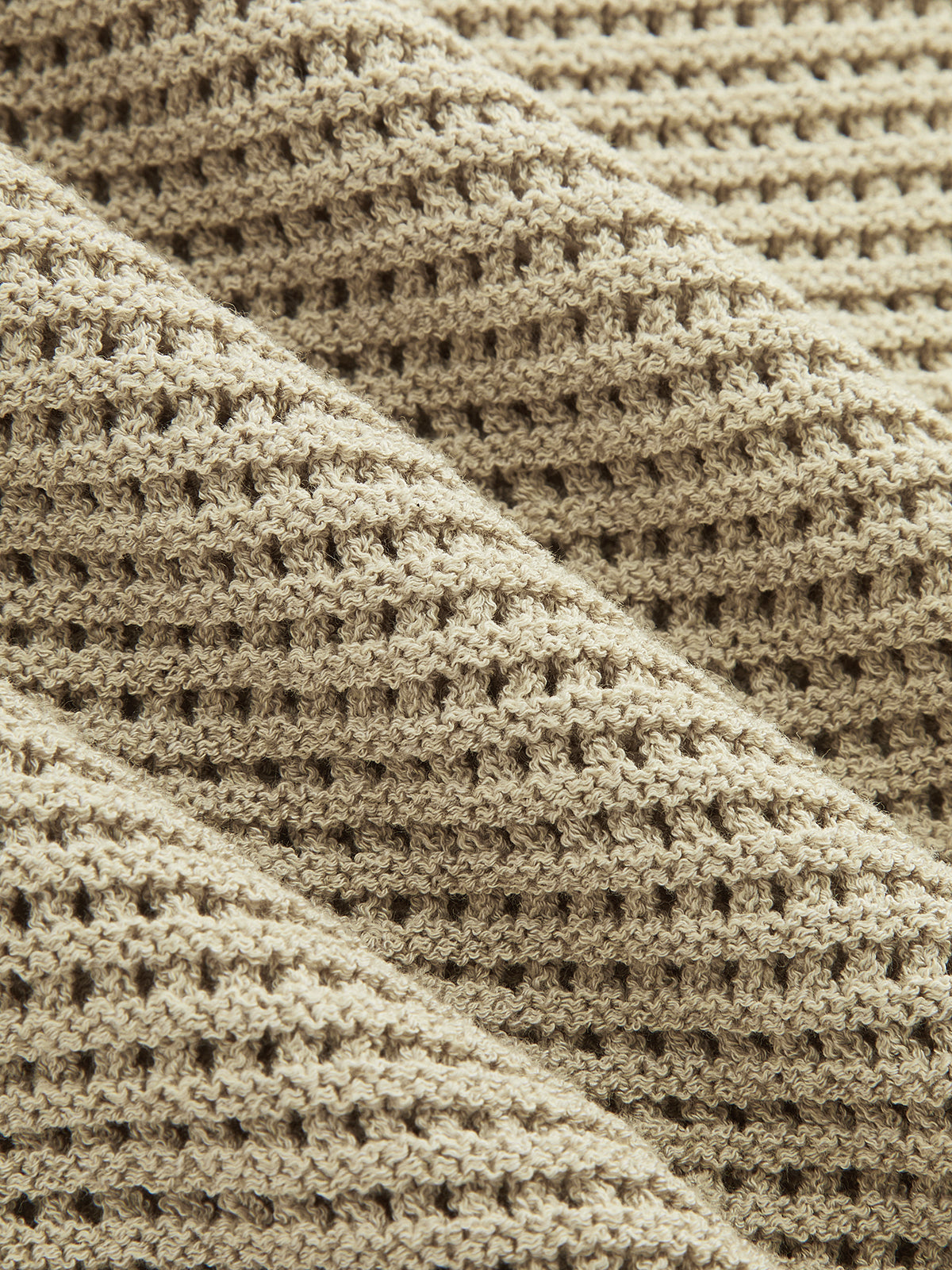 Open Knit Sleeveless Tank Top & Shorts Set