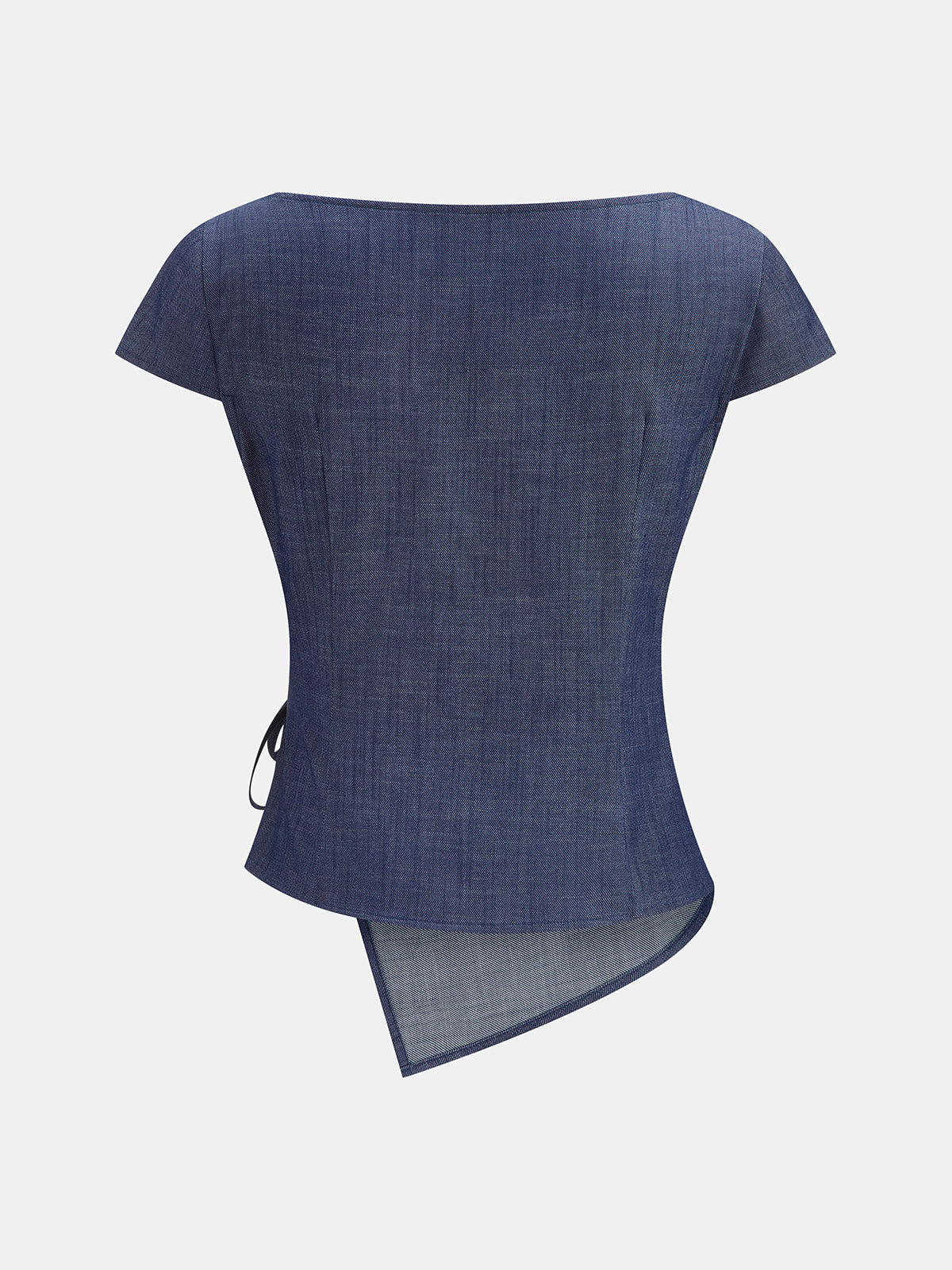 Asymmetrical Wrap Top & Belted Pant Set
