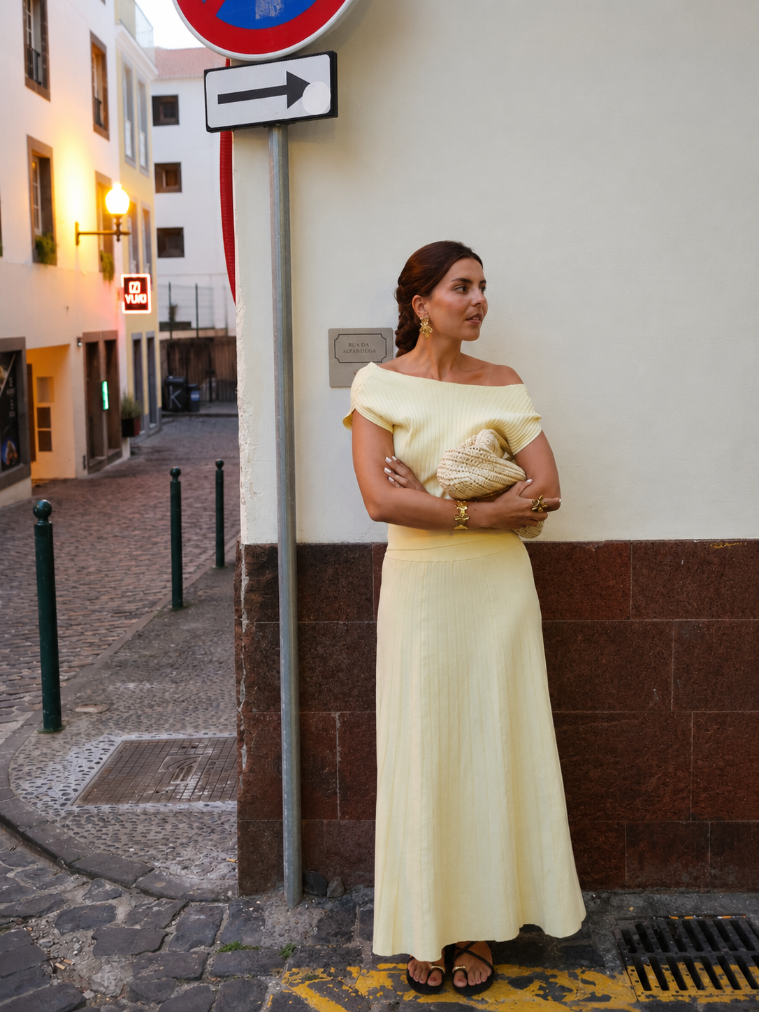 Ribbed Knit Maxi Skirt