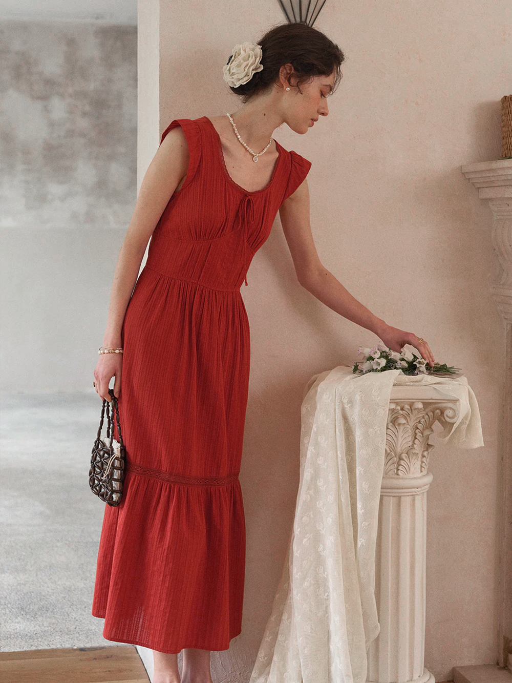 Tempest Round Neck 100% Cotton Dress