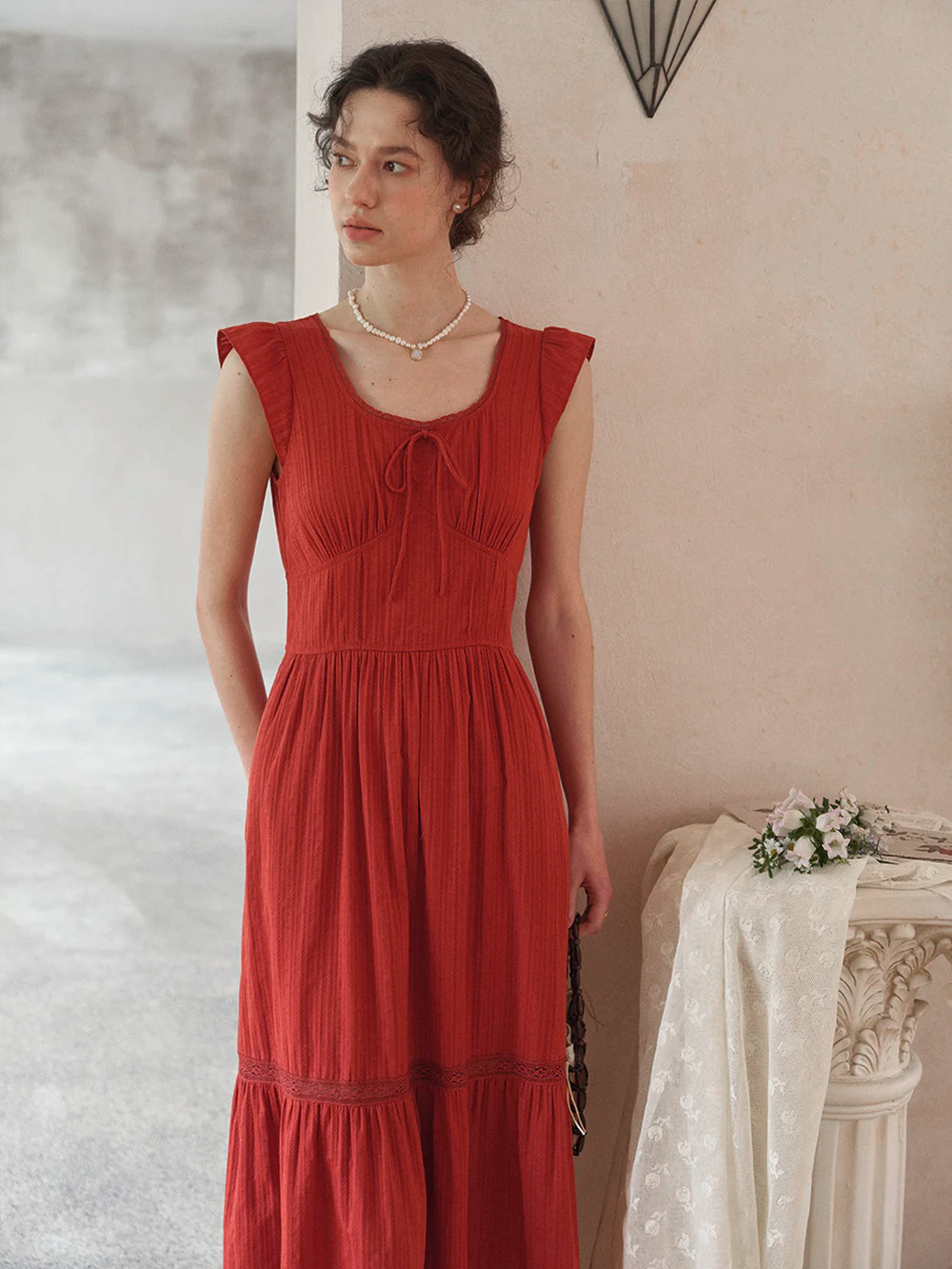 Tempest Round Neck 100% Cotton Dress