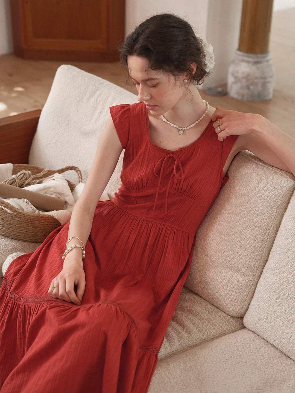 Tempest Round Neck 100% Cotton Dress