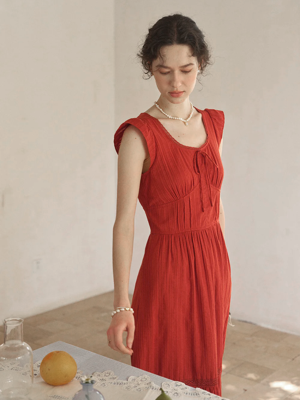 Tempest Round Neck 100% Cotton Dress