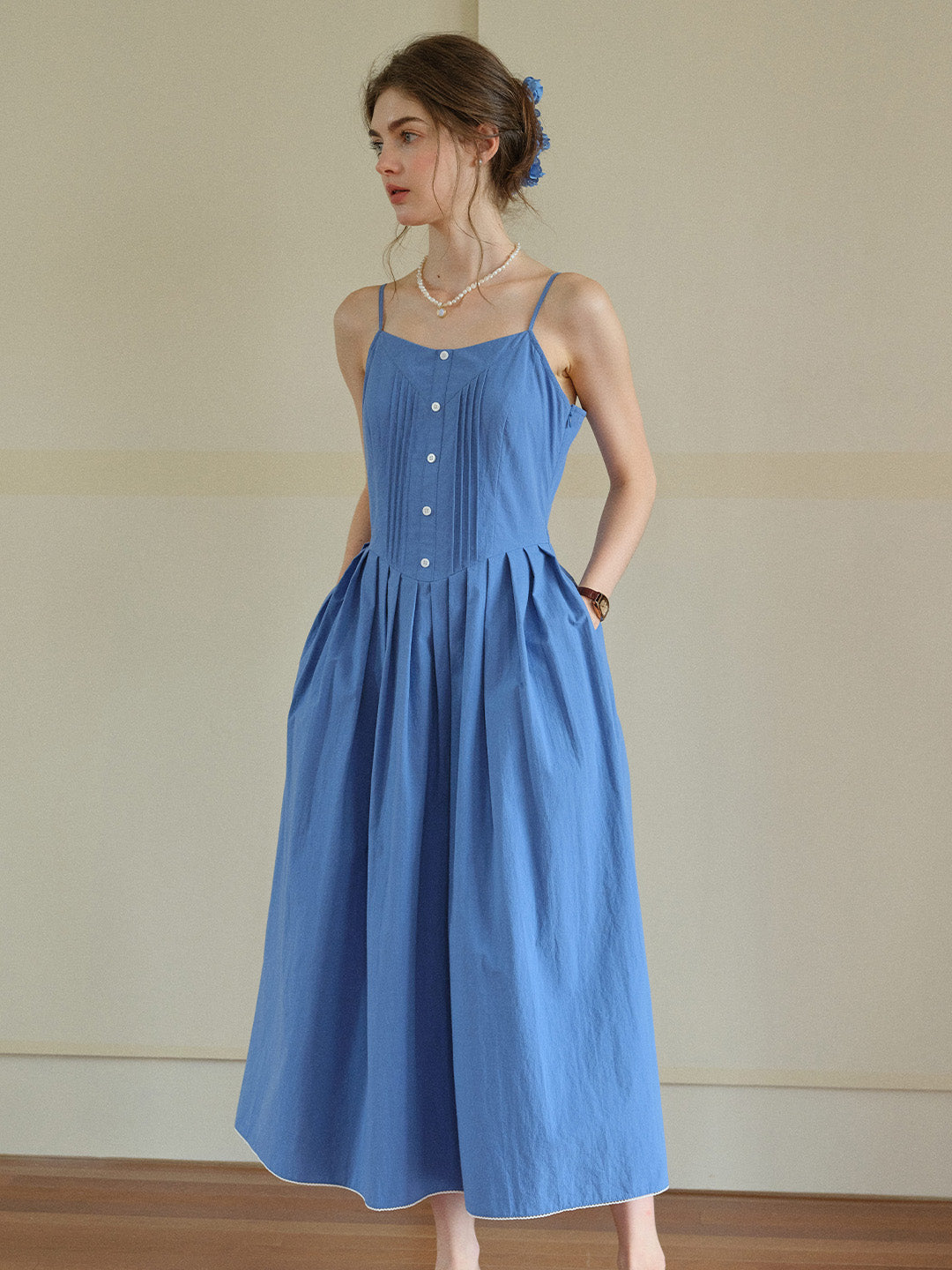Bethany Loose Strap Braces Dress