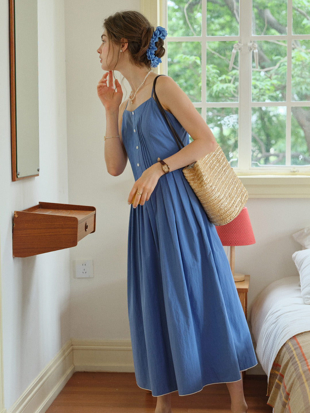 Bethany Loose Strap Braces Dress