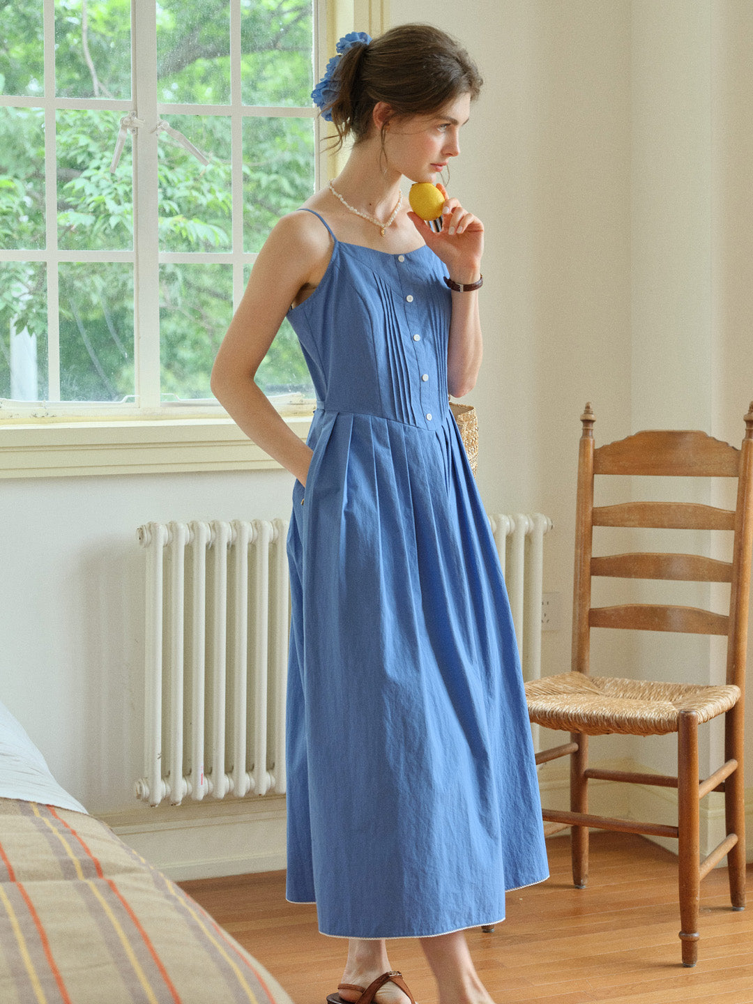 Bethany Loose Strap Braces Dress