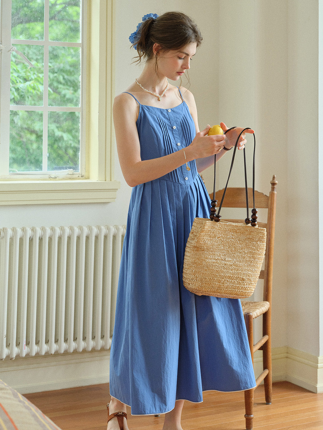 Bethany Loose Strap Braces Dress