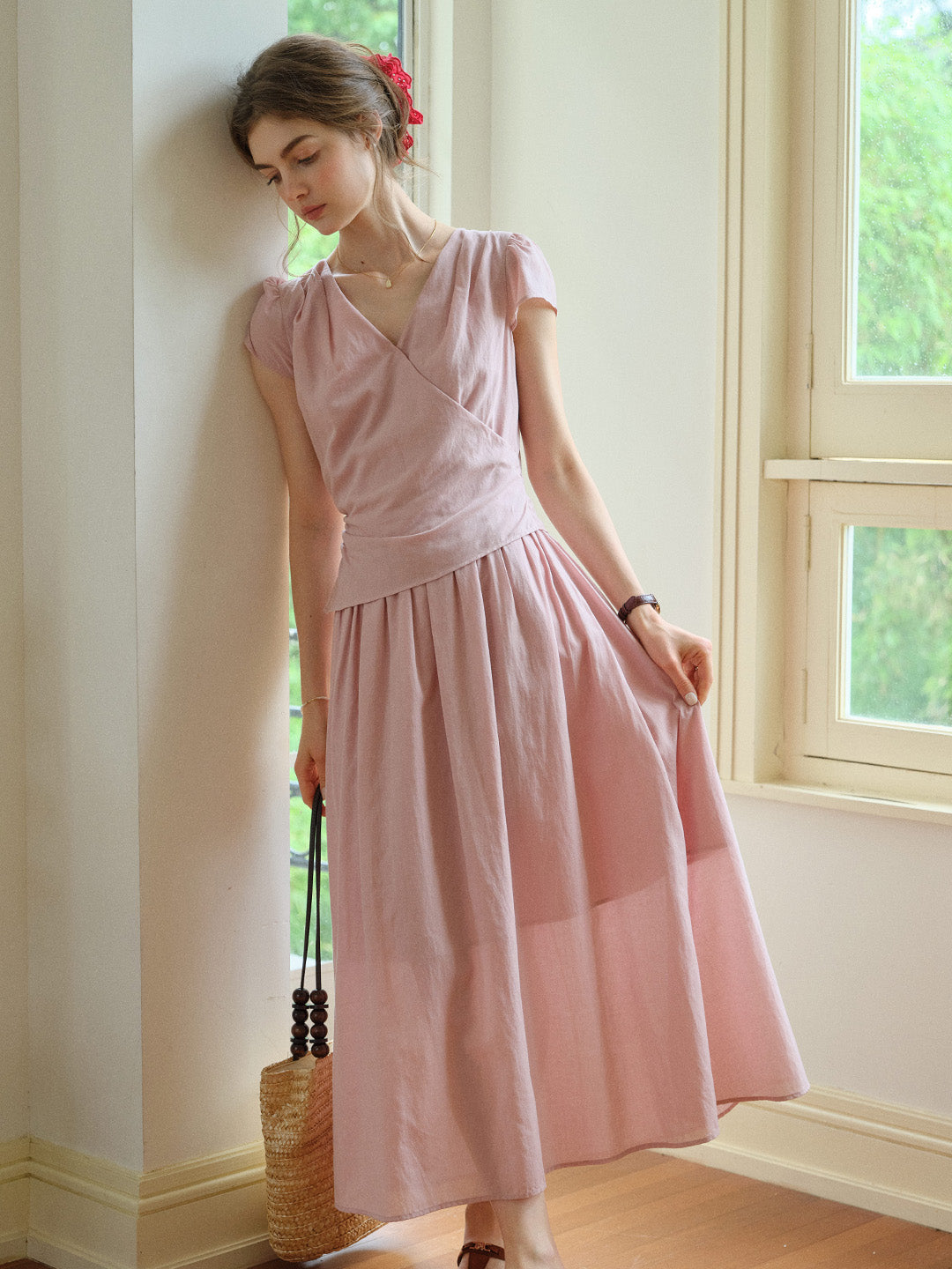 Jessamine V-Neck Loose Dress