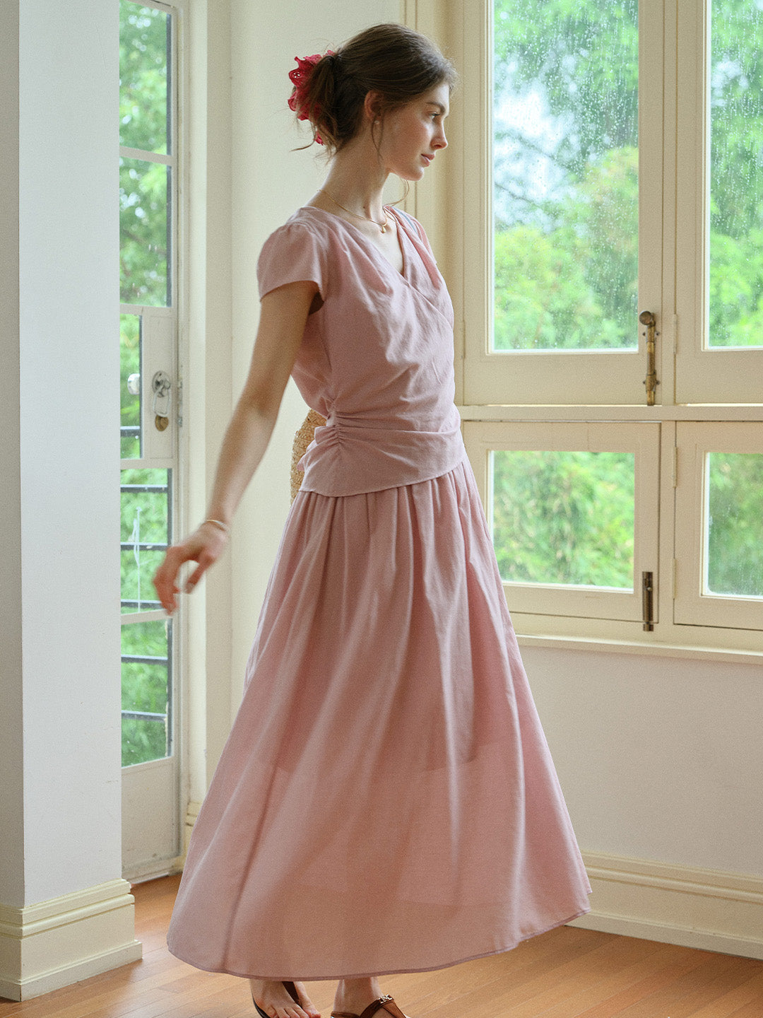 Jessamine V-Neck Loose Dress