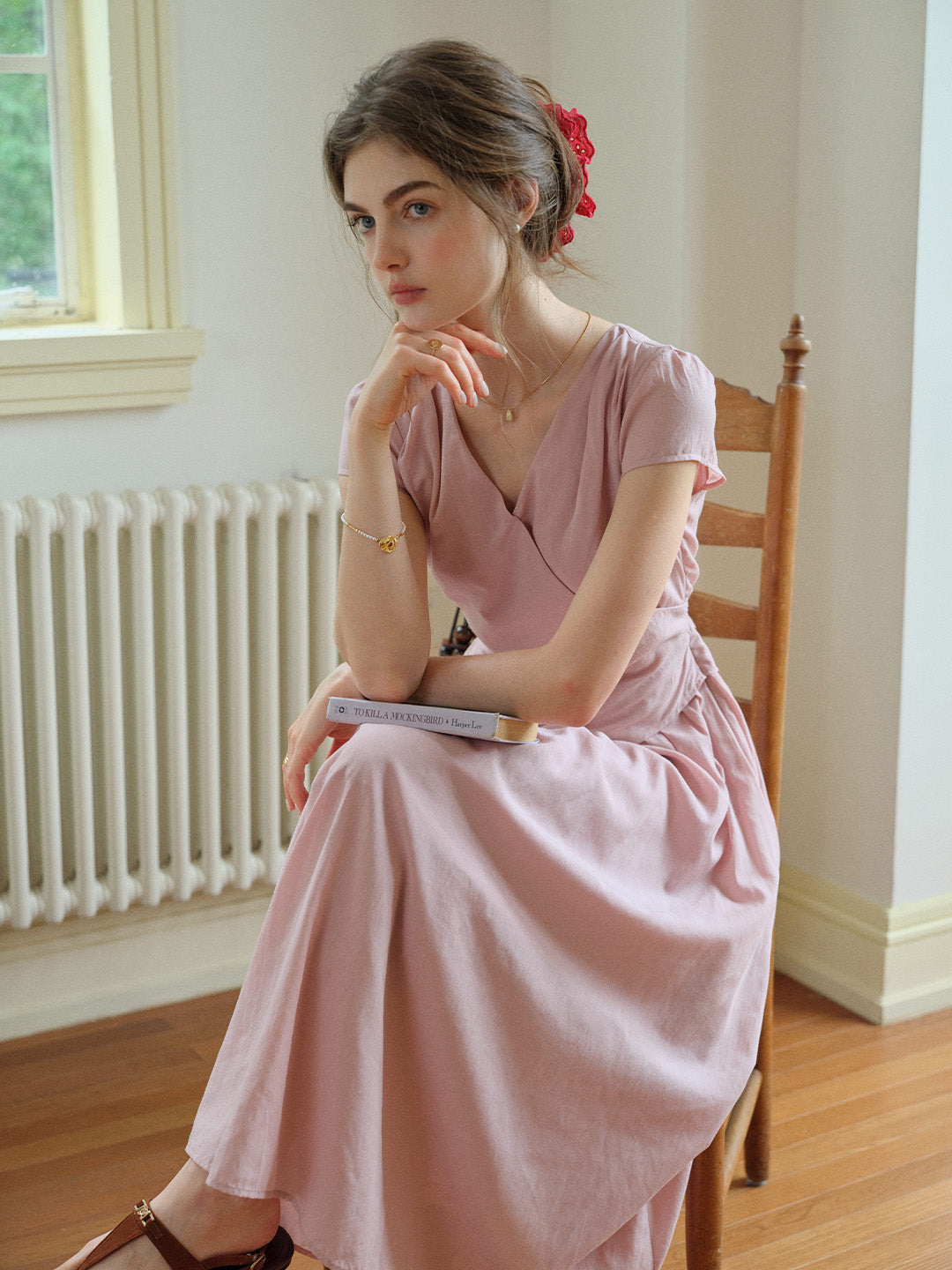 Jessamine V-Neck Loose Dress