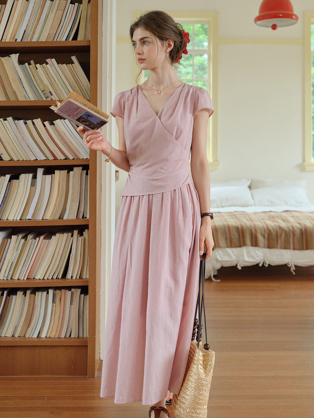 Jessamine V-Neck Loose Dress