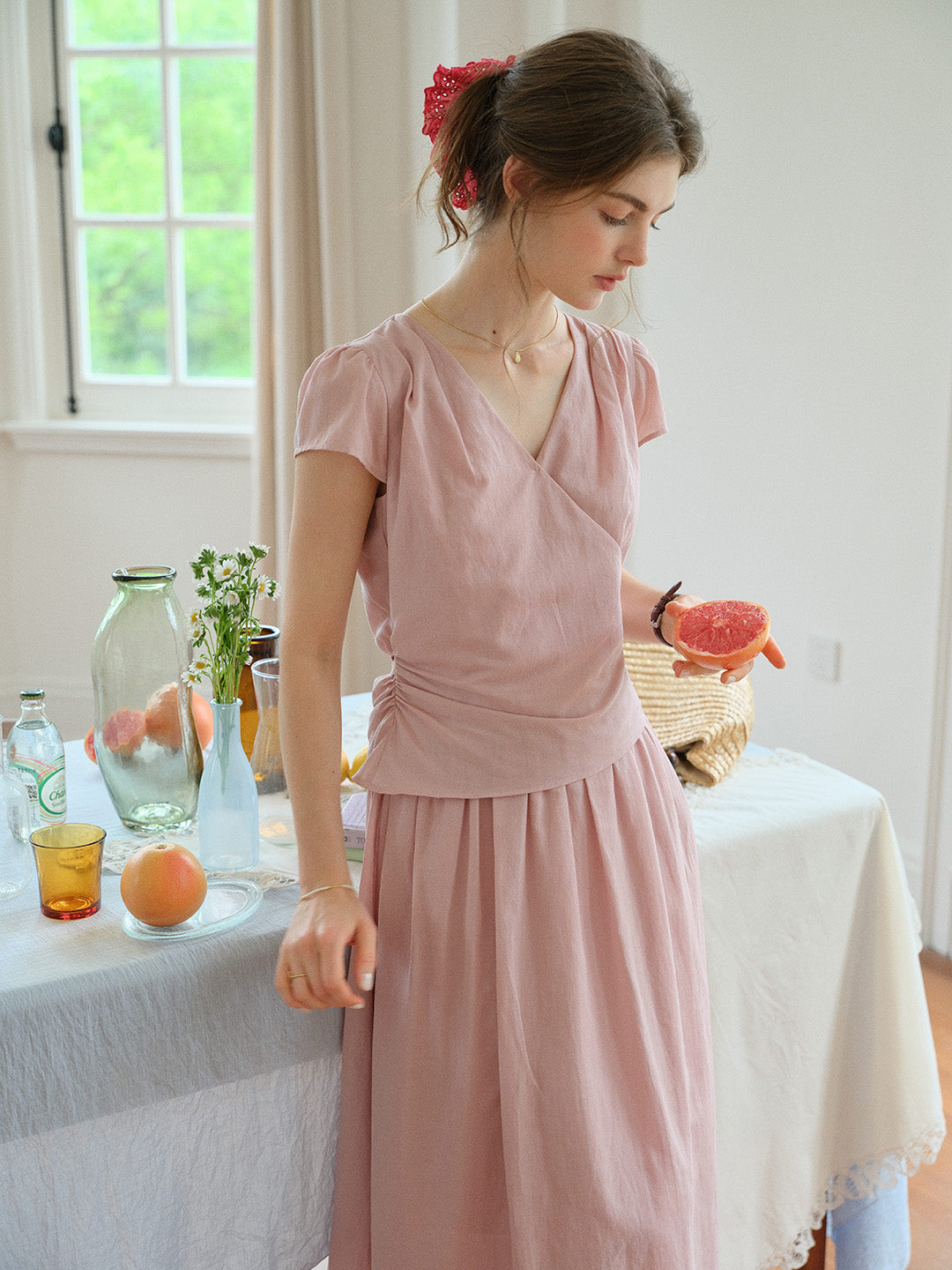 Jessamine V-Neck Loose Dress