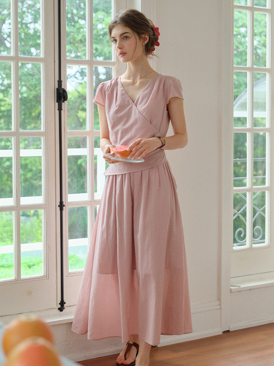 Jessamine V-Neck Loose Dress
