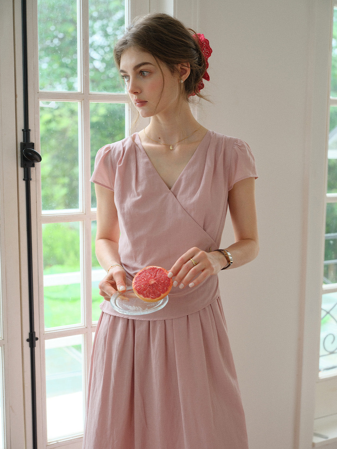 Jessamine V-Neck Loose Dress