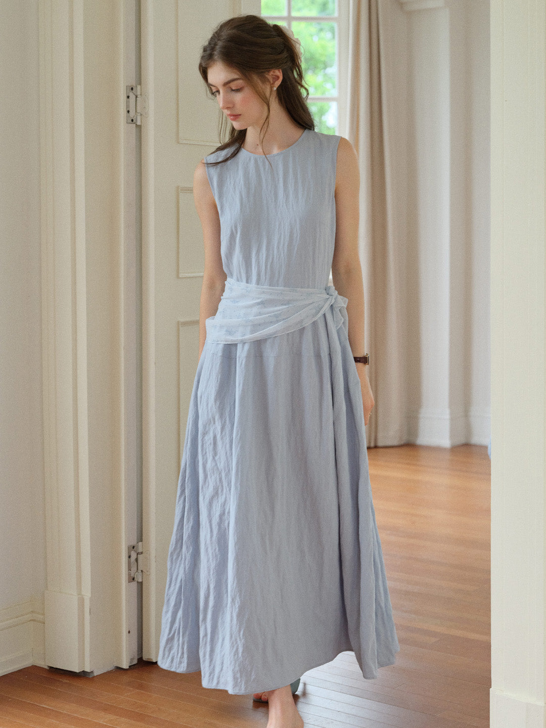 Maci Round Neck Simple Dress