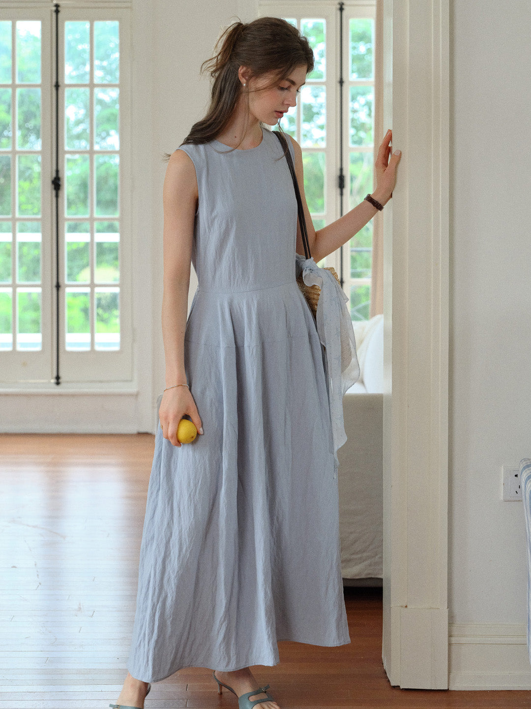 Maci Round Neck Simple Dress