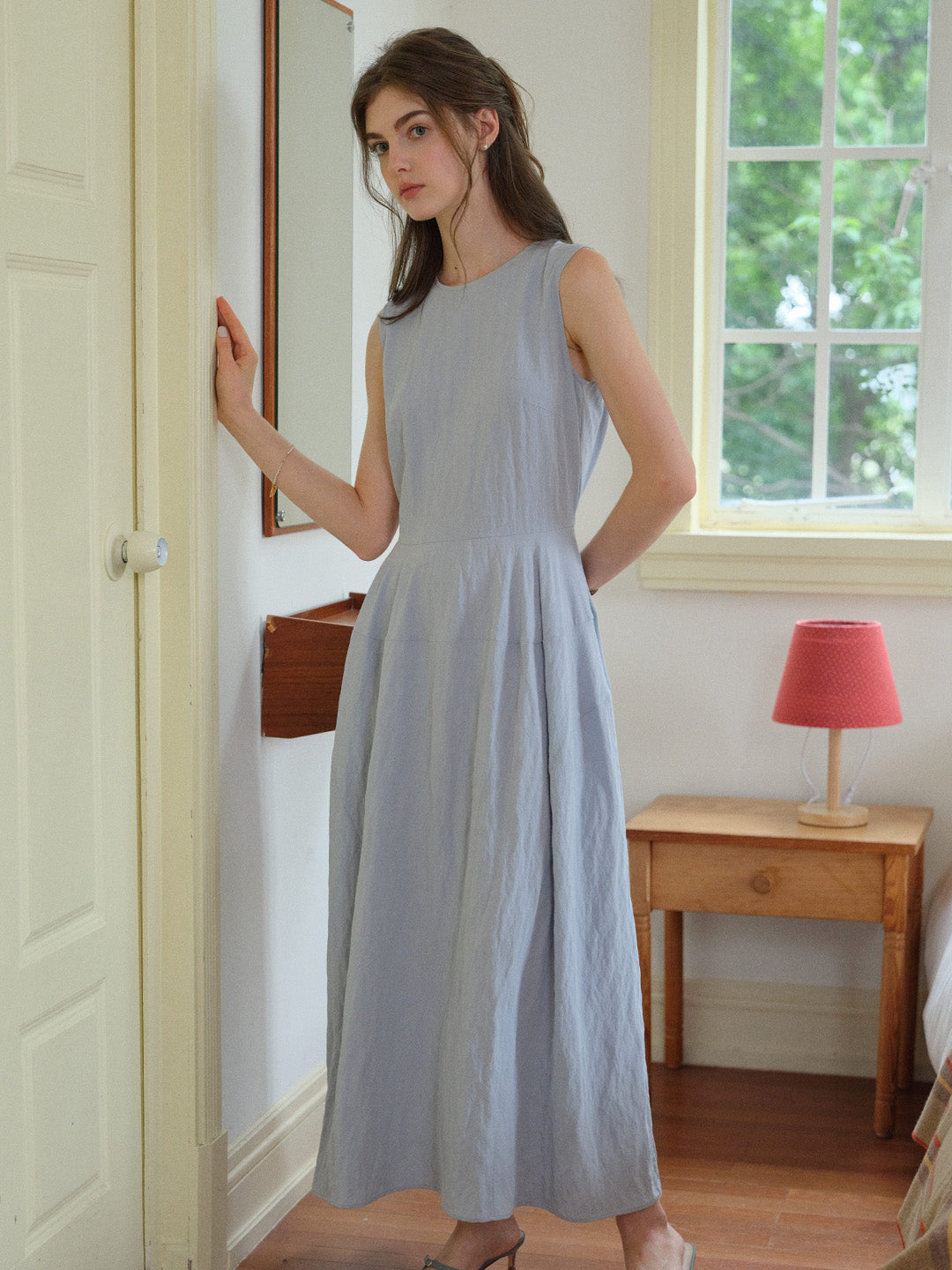 Maci Round Neck Simple Dress